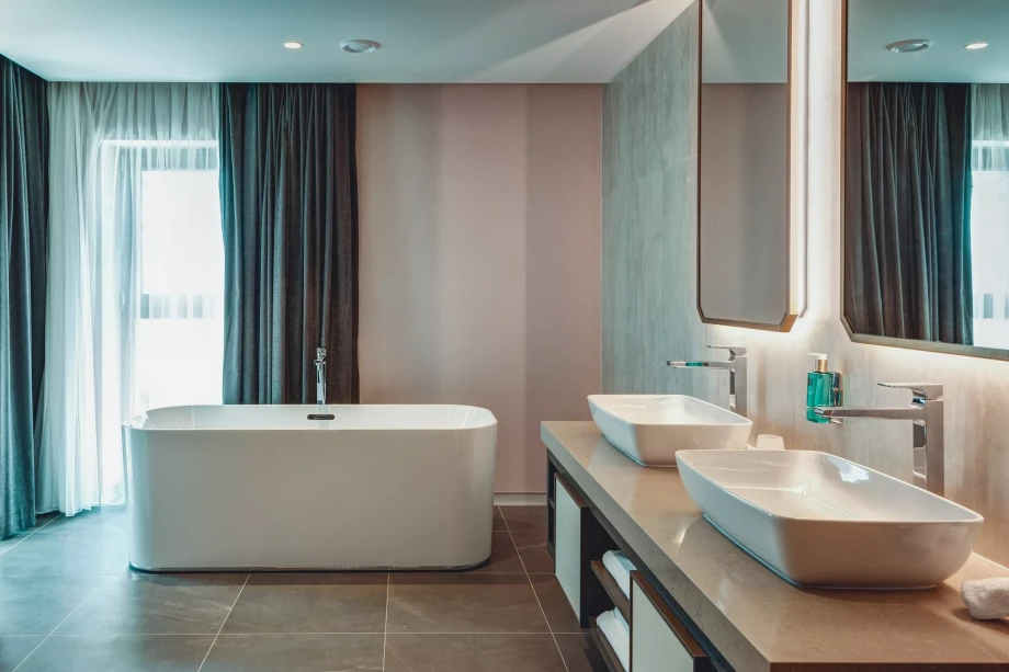 Modern villa bathroom