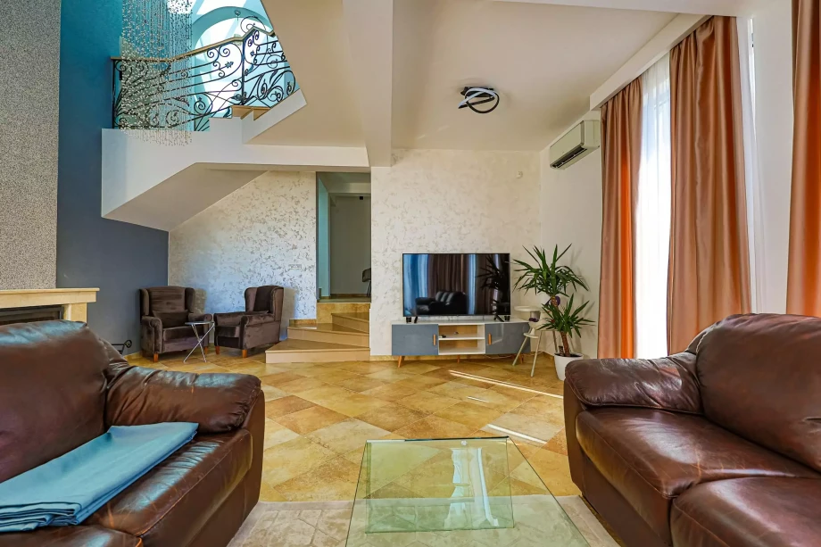 Luxury living room in villa