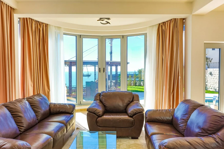 Living room with beautiful view