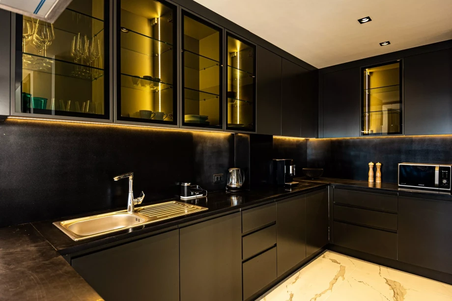 Fully equipped kitchen in villa
