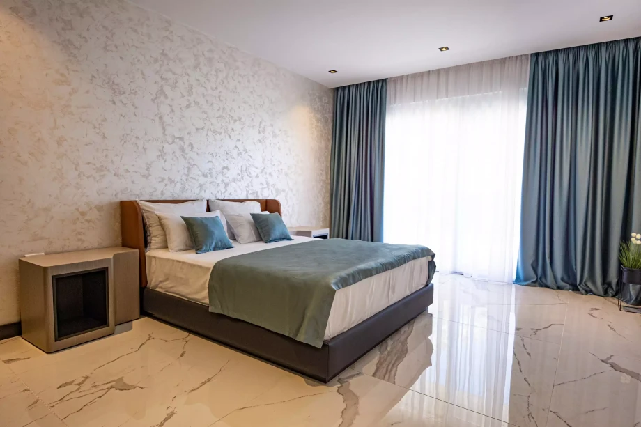 Spacious and bright bedroom