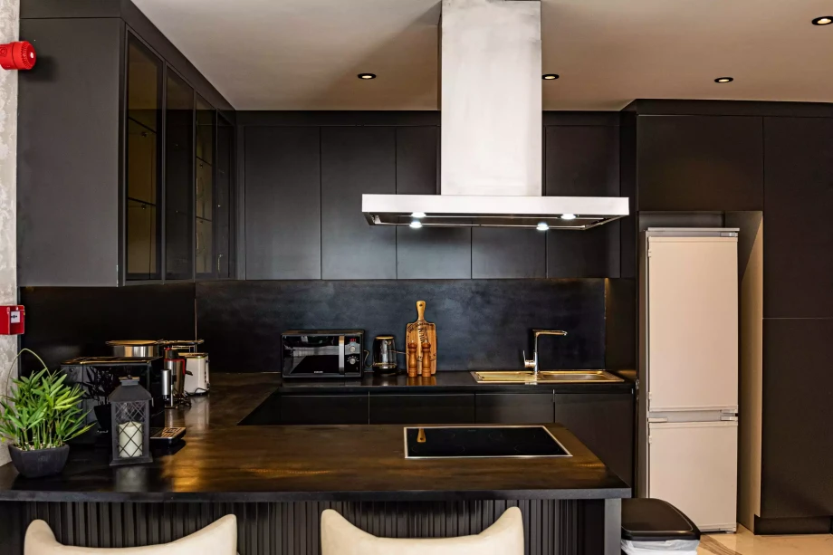 Equipped kitchen in private villa