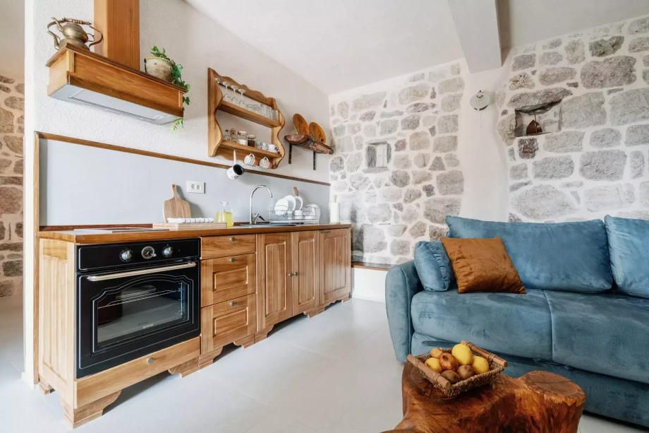 Small kitchen in villa