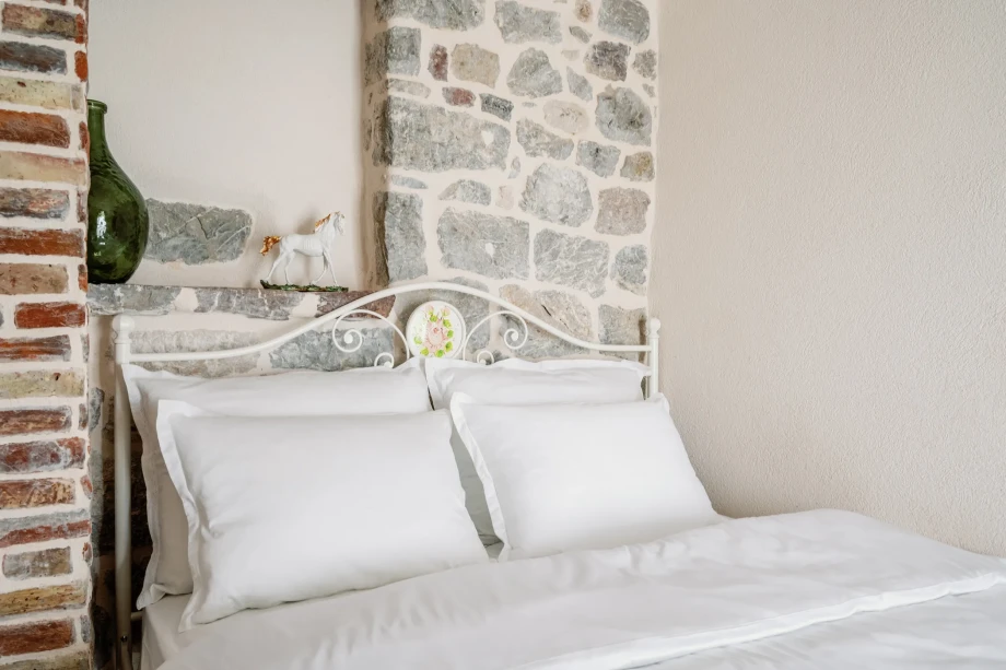 White details in bedroom
