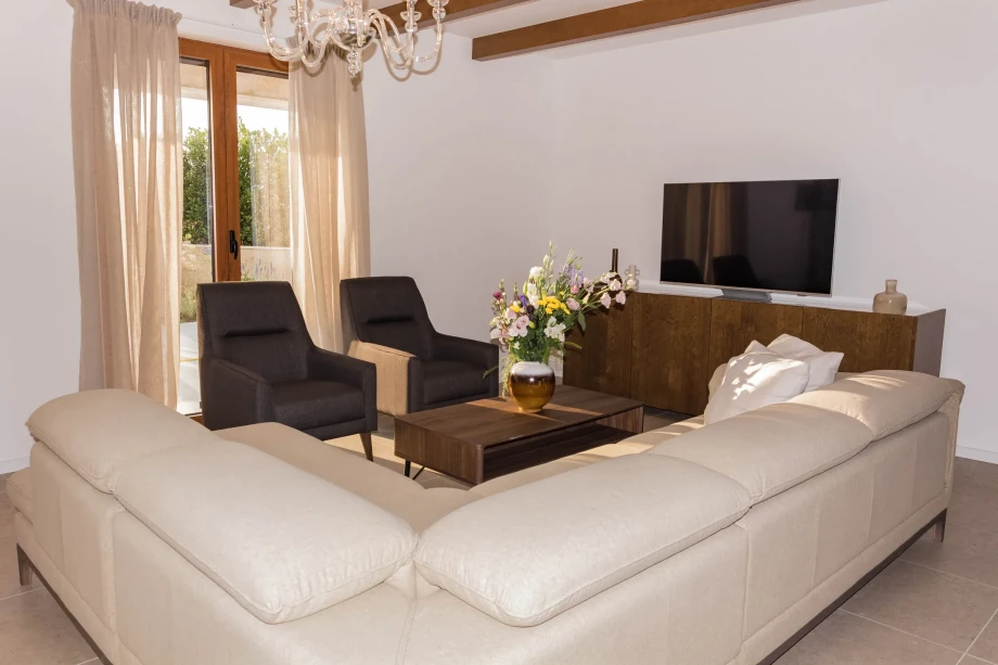 Bright Living Room at Villa Milena