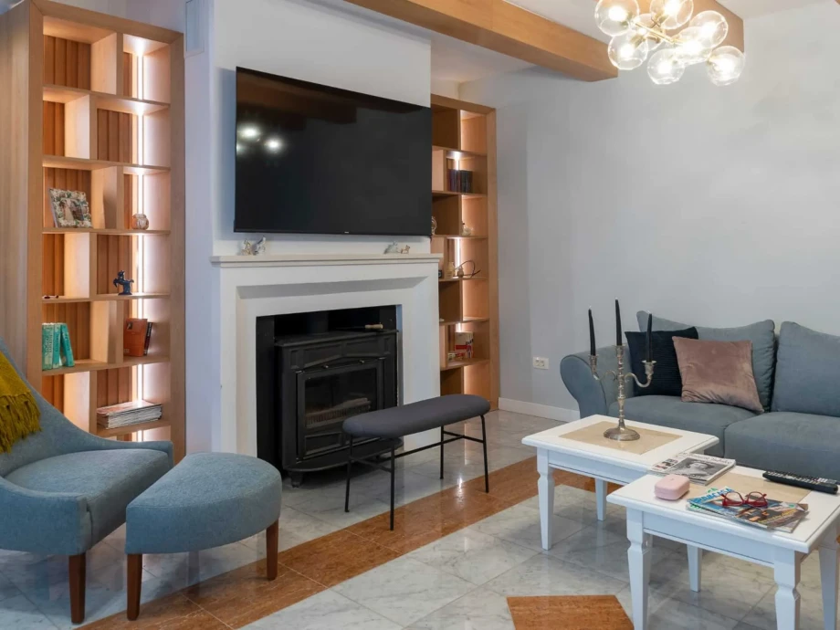 Living Room with Elegant Details in Villa Helena