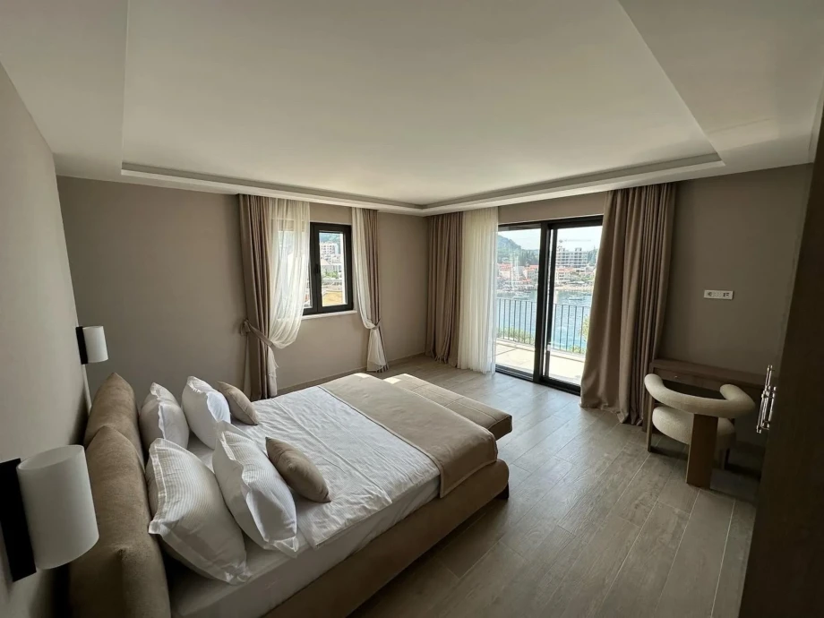 Cozy bedroom with sea view
