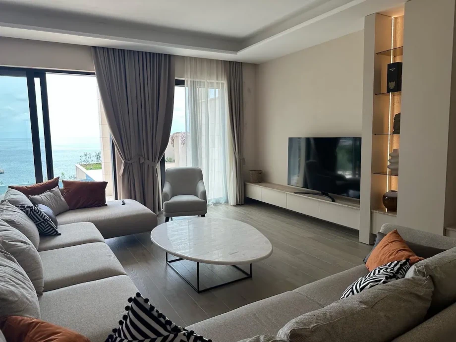Modern and comfortable living room in villa Mila