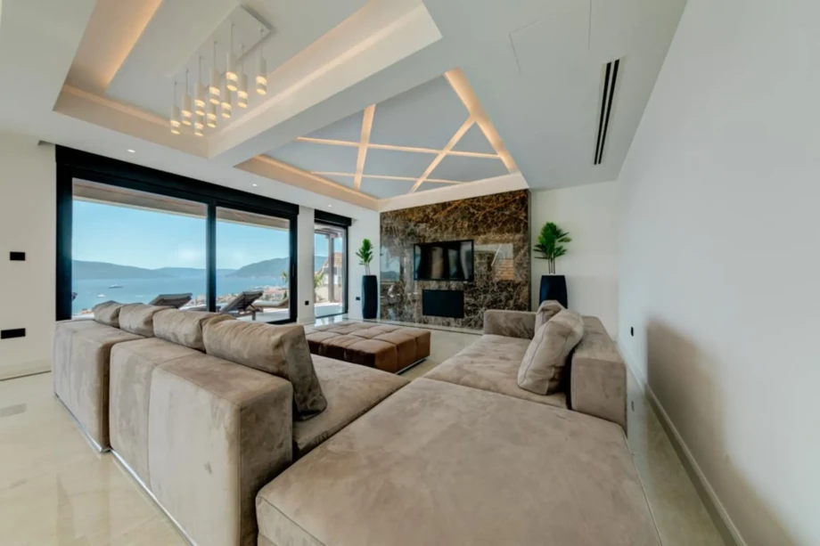 Modern living room in Villa Euphoria