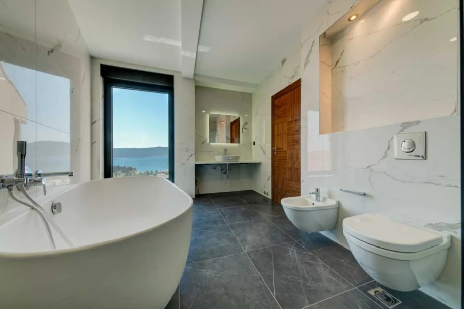 Modern bathroom in villa
