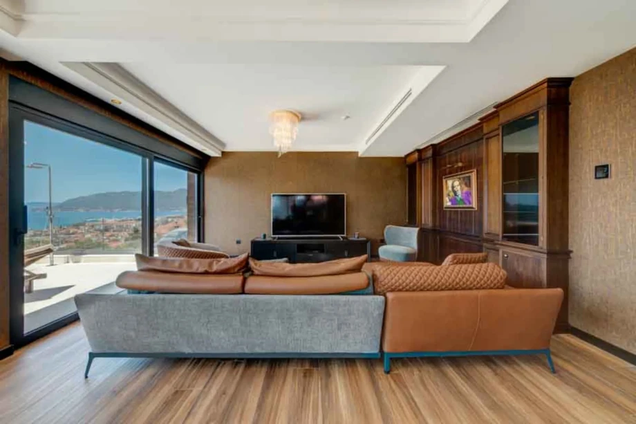 Comfortable living room in villa