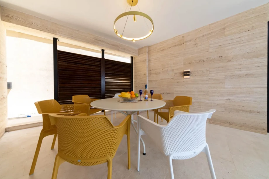 Outdoor area in villa