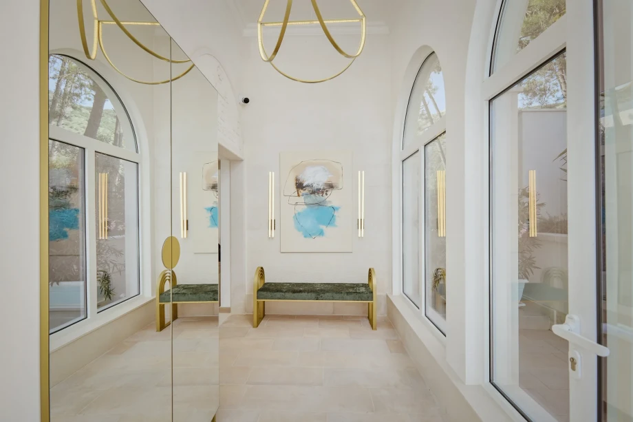 Villa with modern details and decorations