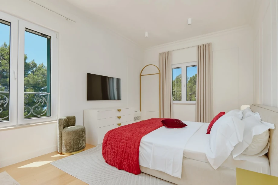 Cozy bedroom in villa