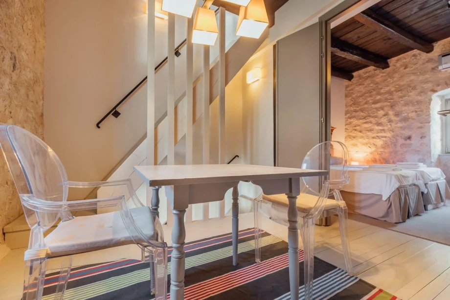 Bedroom with sitting area