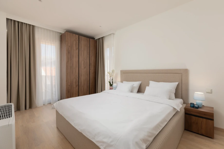 Bedroom with king bed