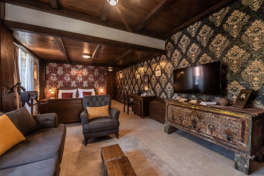 Spacious Living Room with Cozy Atmosphere at Villa Andjelija