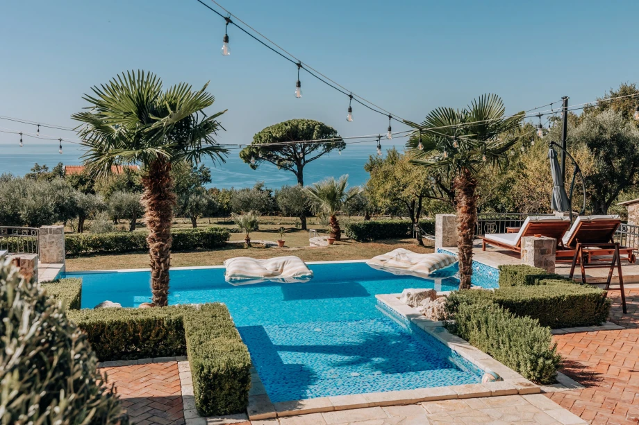 Outdoor Pool with Stunning Views at Villa Andjelija