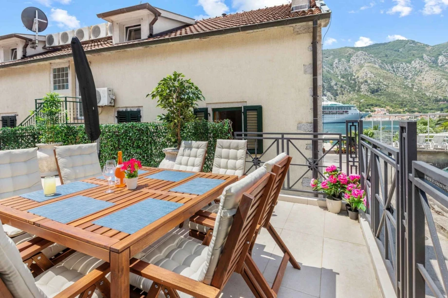 Table on the Terrace for Dining and Relaxation