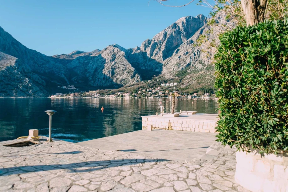 Villa Overlooking Majestic Mountains and Serene Sea in Montenegro