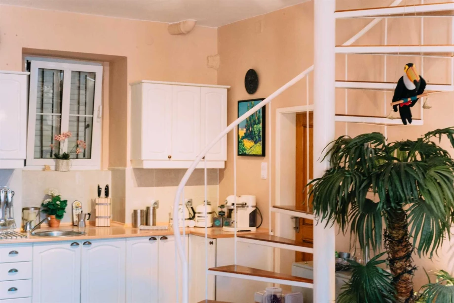 Elegant Internal Stairs Leading to Upper Levels in the Montenegro Villa