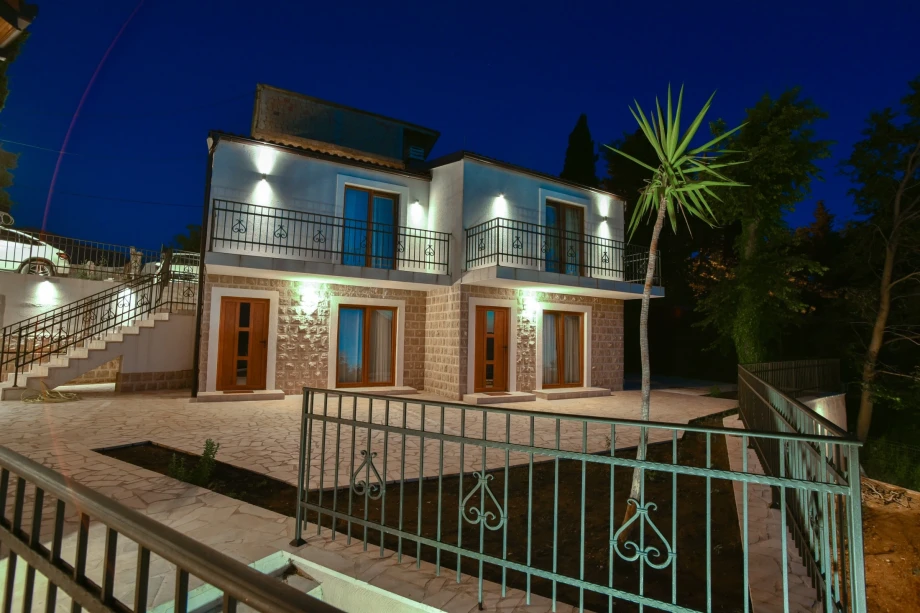 Exterior view of the villa with stunning architecture