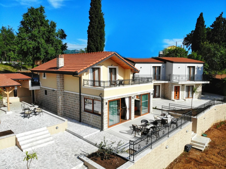 Villa with a spacious courtyard offering serene outdoor space
