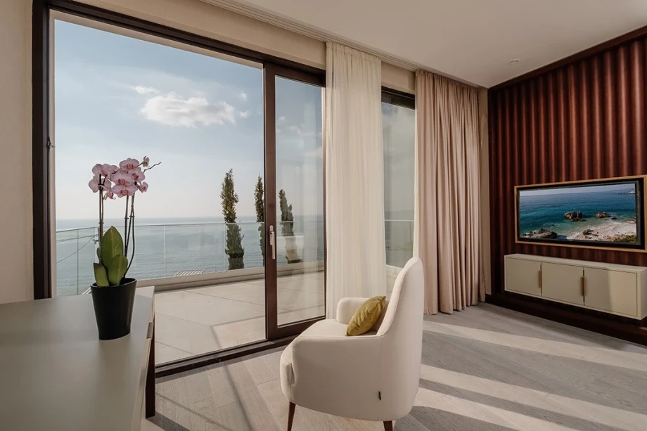 Panoramic Sea View from the Terrace of Ananti Signature Villa