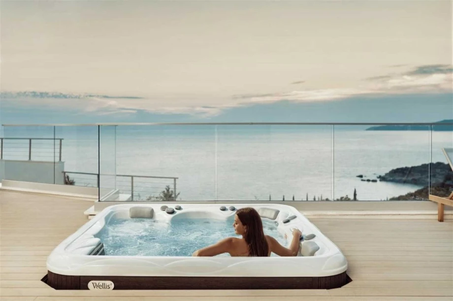 Enjoying the Jacuzzi with Scenic Views