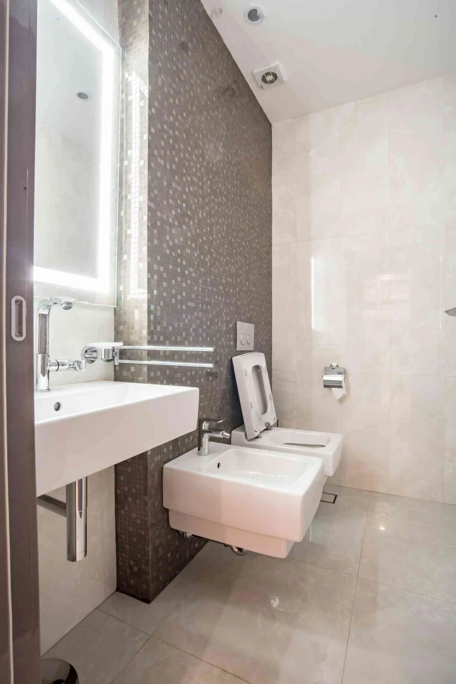 Spacious Bathroom with Modern Fixtures