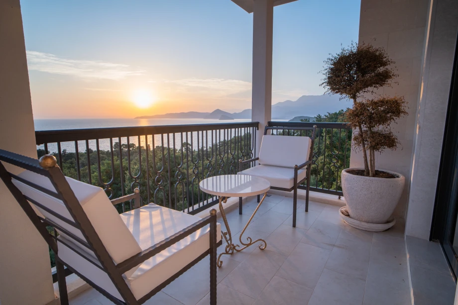 Breathtaking Panoramic Views from the Villa Terrace in Montenegro