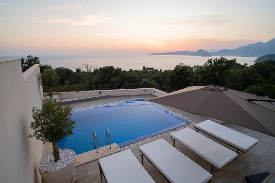 Inviting Swimming Pool Overlooking Scenic Montenegro Views