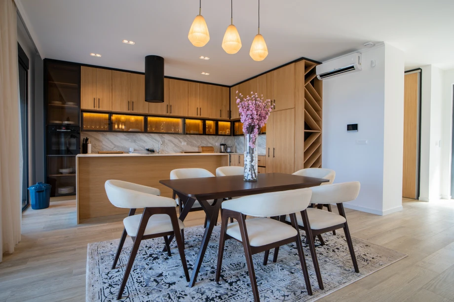 Sleek Modern Kitchen with High-End Appliances and Contemporary Design