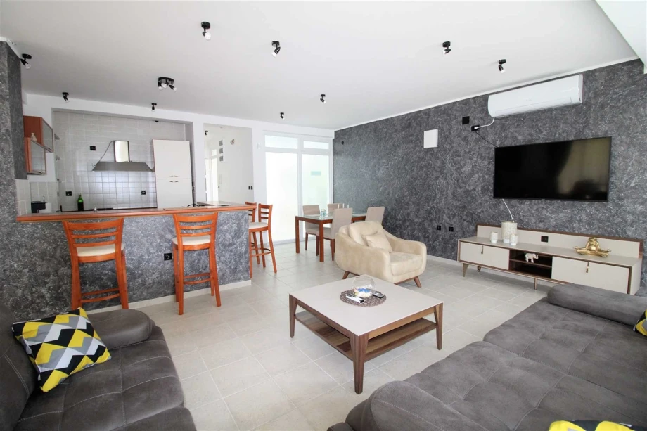 Spacious Living Room with Stylish Comfort in Villa Lalovina