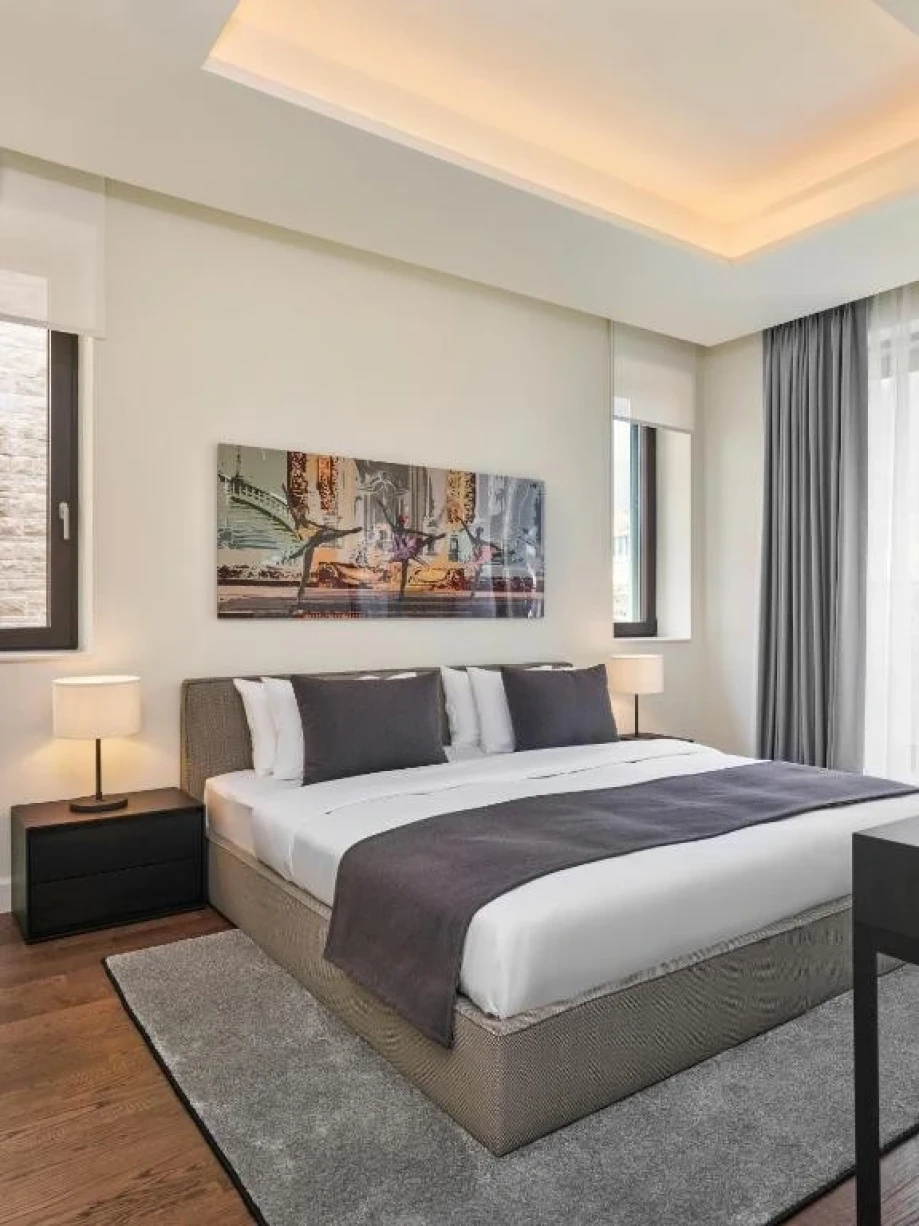 Stylish Bedroom in Portonovi Villa with Elegant Desig