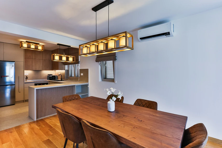 Elegant Dining Area at Pearl of Adriatic Lux Apart