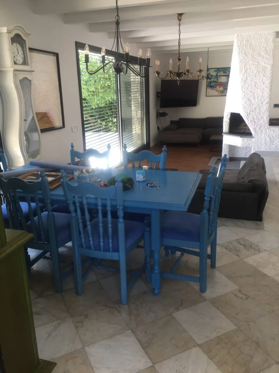 dining setup at a Montenegro villa