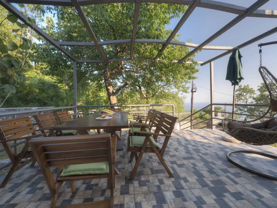 Lush Mediterranean Garden Surrounding a Villa