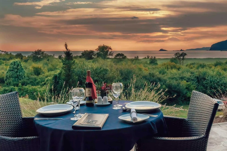 Beautiful Vine-Covered Terrace at a Stunning Villa i
