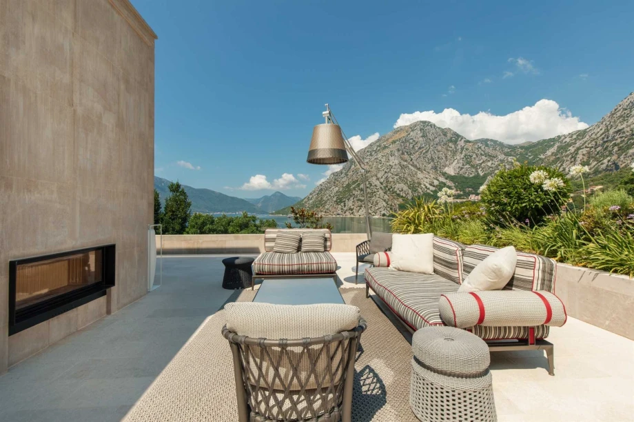 Inviting Terrace for Relaxation with Breathtaking Montenegro Views