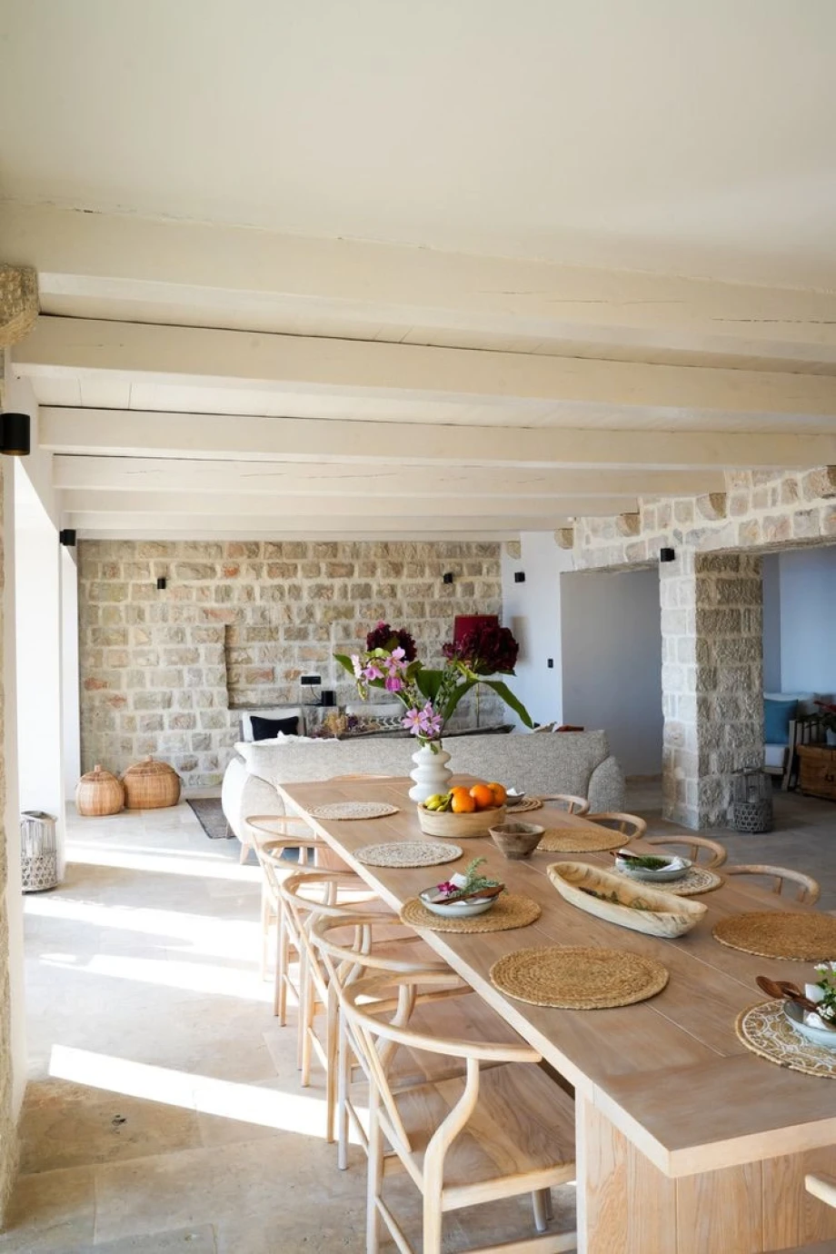 Elegant Dining Table for Memorable Meals in the Villa