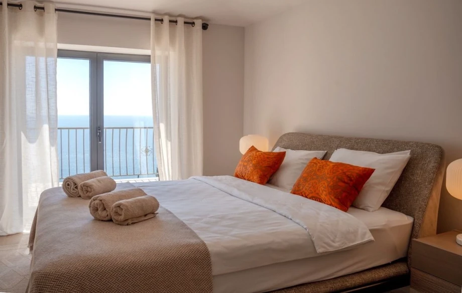 Luxurious Spacious Double Bed in the Villa’s Bedroom