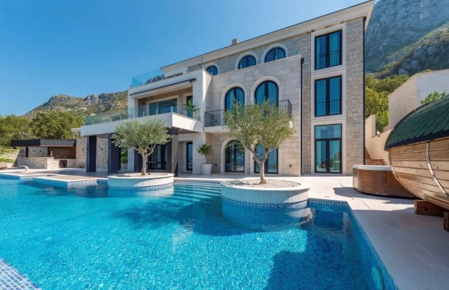 Charming Stone Facade of the Villa – Rustic Meets Modern Design