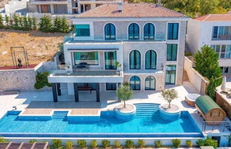Striking View of a Spacious Luxury Villa in Montenegro’s Scenic Countryside