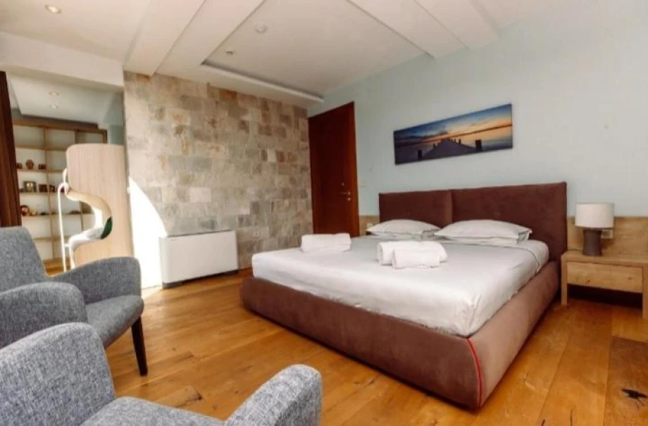 Spacious and Elegant Bedroom in a Montenegro Villa with Contemporary Design