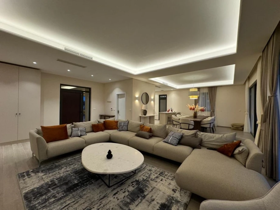 Beautiful Big Living Room with Elegant Decor and Natural Light at Villa Solis