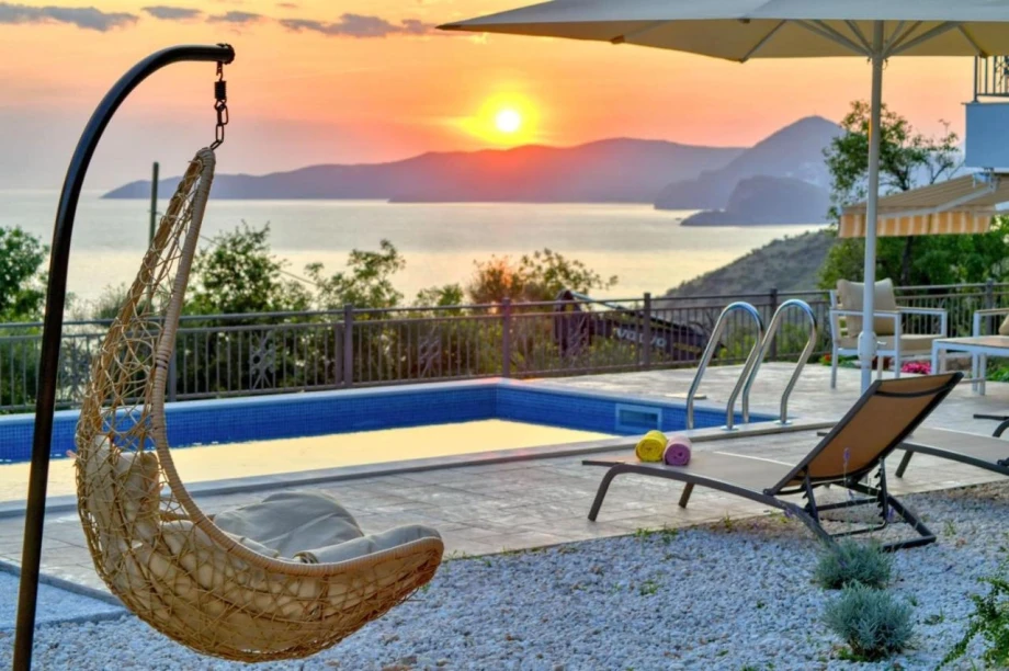 Sunset Views from Stone Villa's Terrace