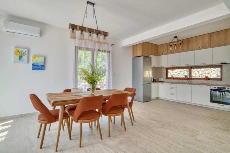 Elegant Dining Table in Stone Villa for Memorable Meals