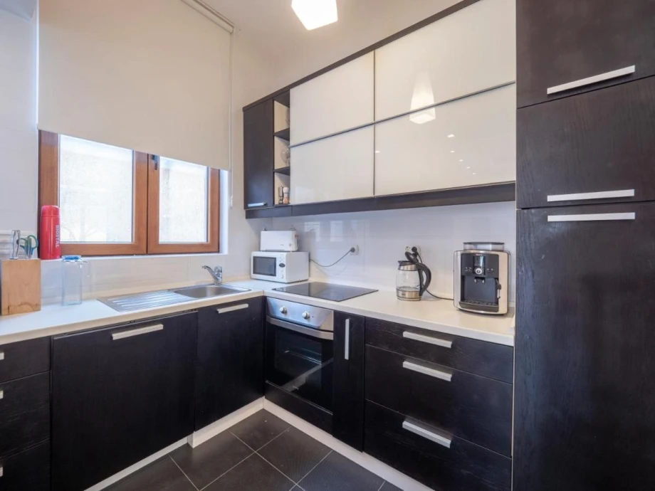 Modern Equipped Kitchen with High-End Appliances at the Villa