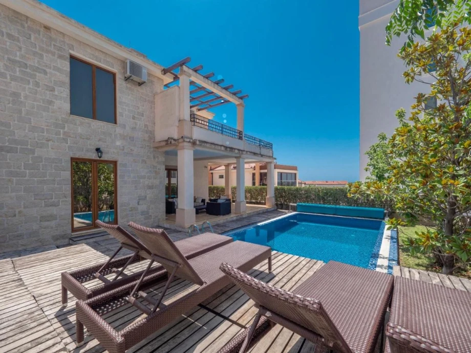 Poolside Sunbeds for Ultimate Relaxation at the Villa